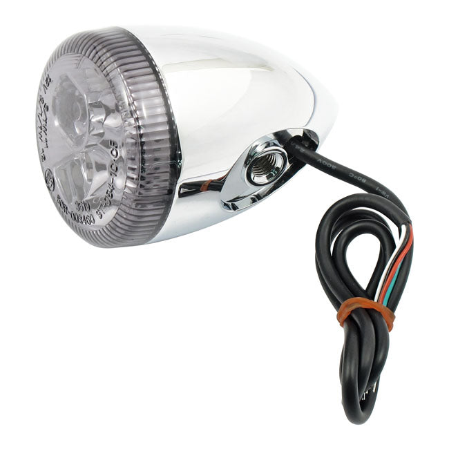 3-1 LED bullet taillight turn signal combo Chrome Smoke