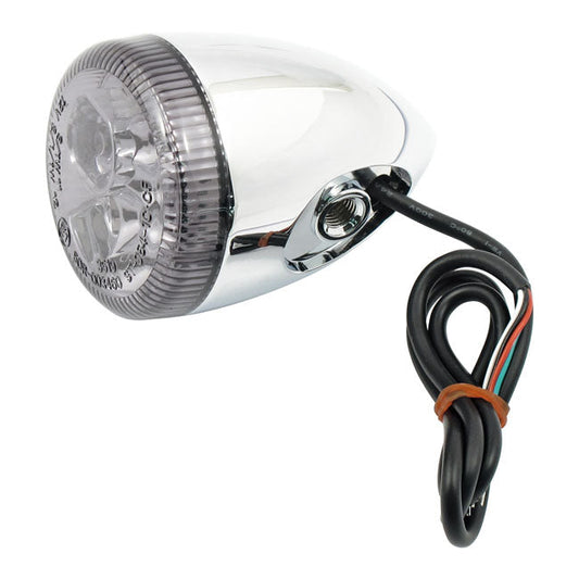 3-1 LED bullet taillight turn signal combo Chrome Smoke