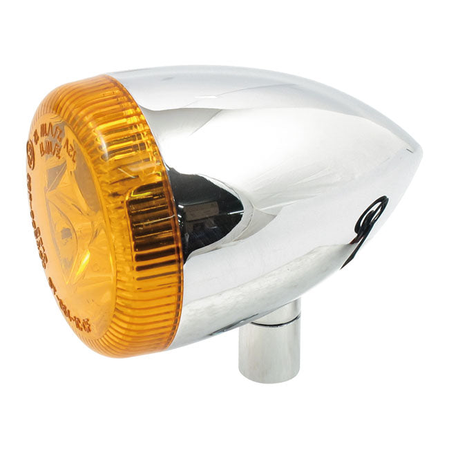 3-1 LED bullet taillight turn signal combo Chrome Amber