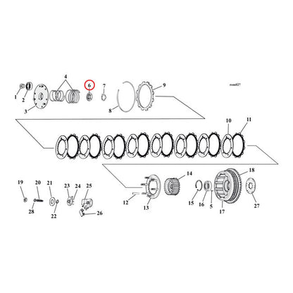 Nut, clutch hub