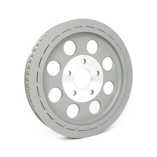 Reproduction OEM style wheel pulley 61t, 1-1/8" belt. Silver