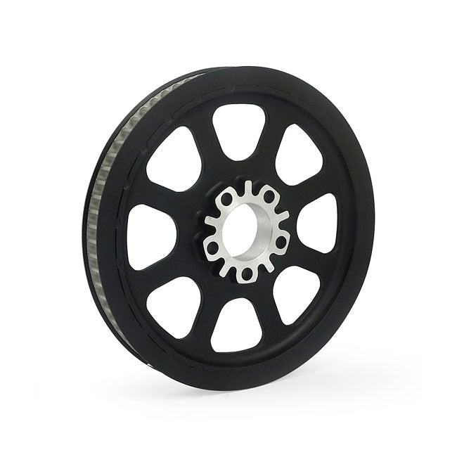 Reproduction OEM style wheel pulley 70t, 1-1/8" belt. Black