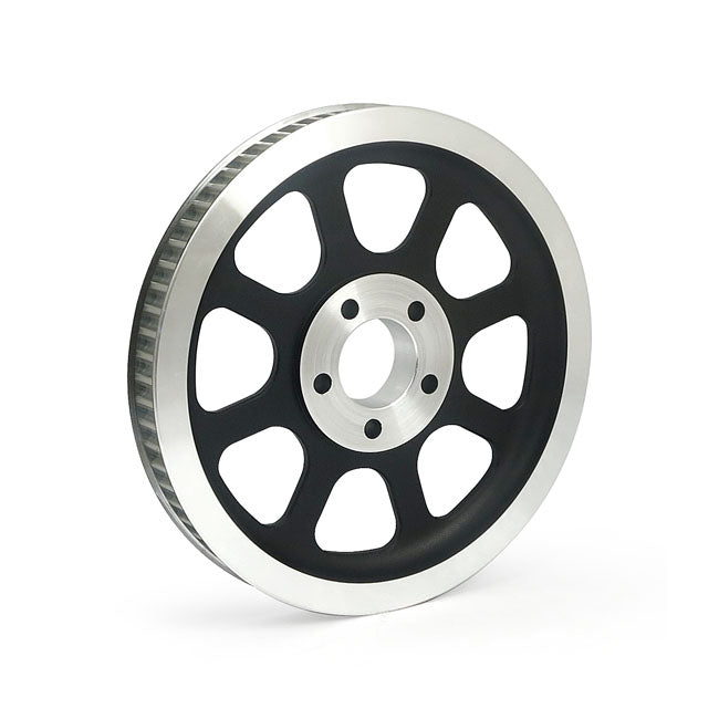 Reproduction OEM style wheel pulley 70t, 1-1/8" belt. Black