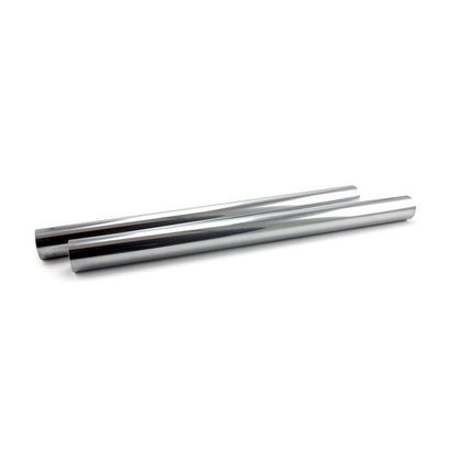Fork tubes 41mm, 26-7/16". show chrome