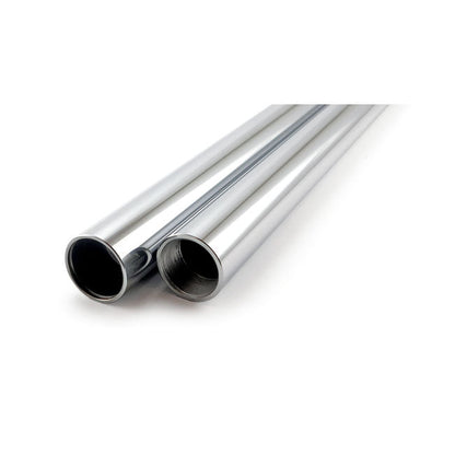 Fork tubes 41mm, 26-7/16". show chrome
