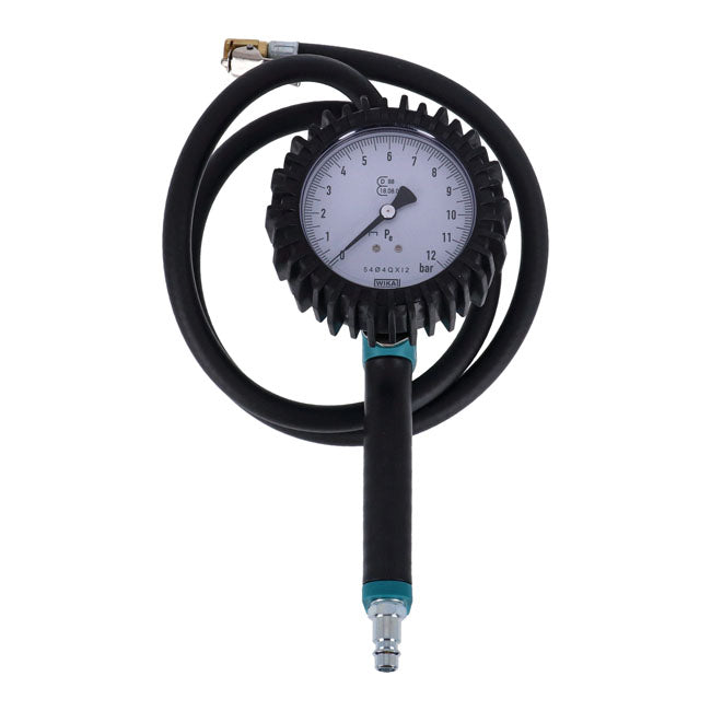 Aircraft, tire inflator with 0-10 bar gauge