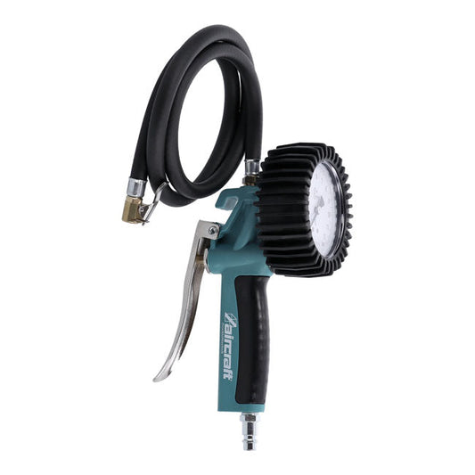 Aircraft, tire inflator with 0-10 bar gauge