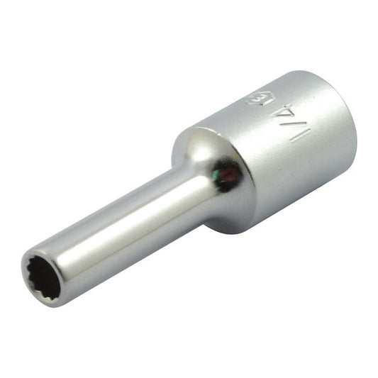 1/4" 12-point brake pad pin socket tool. 3/8" drive