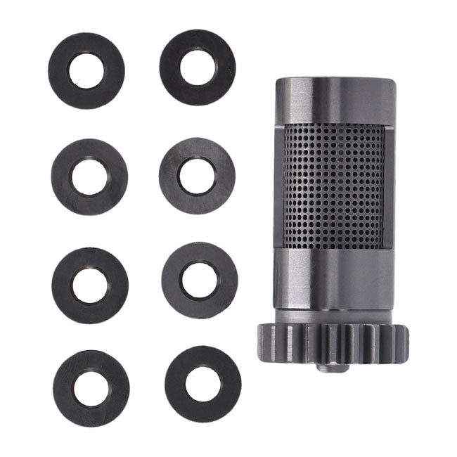 S&S, steel breather valve spacer set +.030" OD
