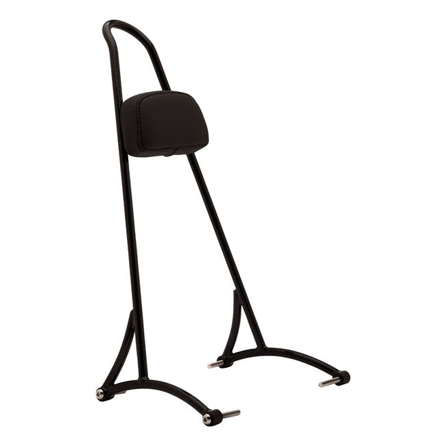 Burly, sissy bar 20" black, with backrest pad