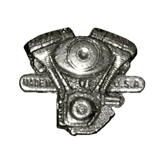 Biker pins V-Twin engine pin