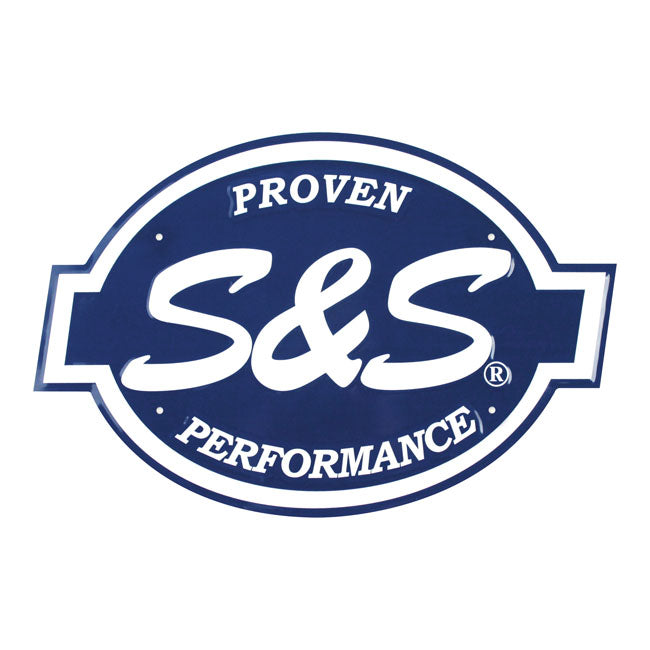 S&S, Embossed sign, aluminum