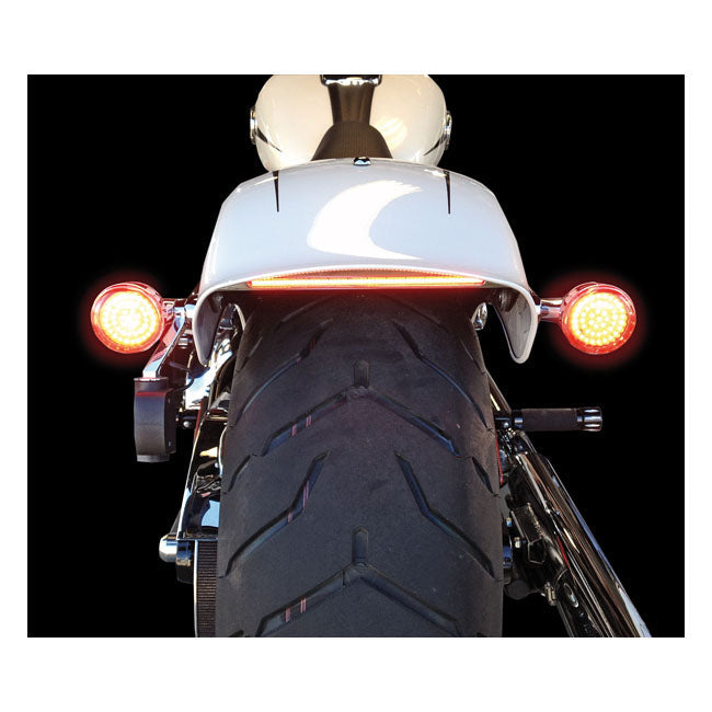 Custom Dynamics, Breakout LED taillight. Chrome. Clear lens