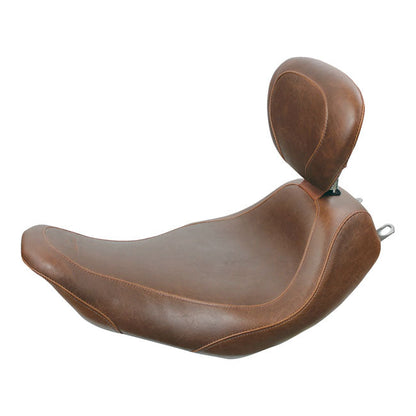 Mustang, Wide Tripper solo seat. With rider backrest