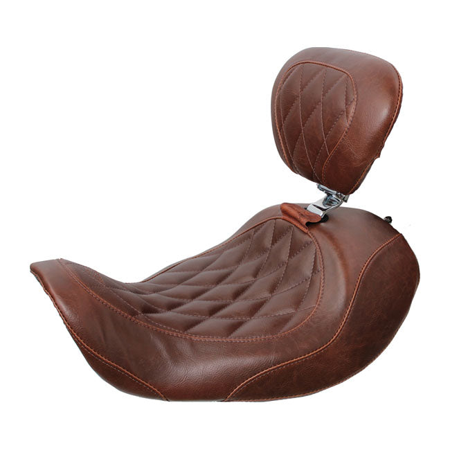 Mustang, Wide Tripper Forward solo seat. With rider backrest