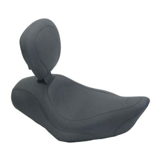 Mustang, Wide Tripper solo seat. With rider backrest