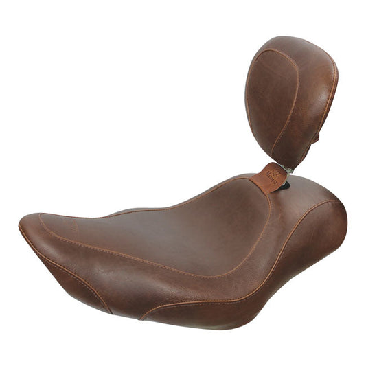 Mustang, Wide Tripper solo seat. With rider backrest