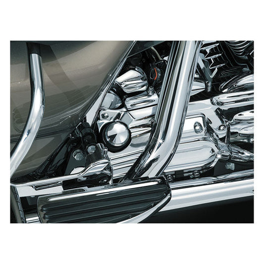 Kuryakyn, Oil filler spout cover. Chrome