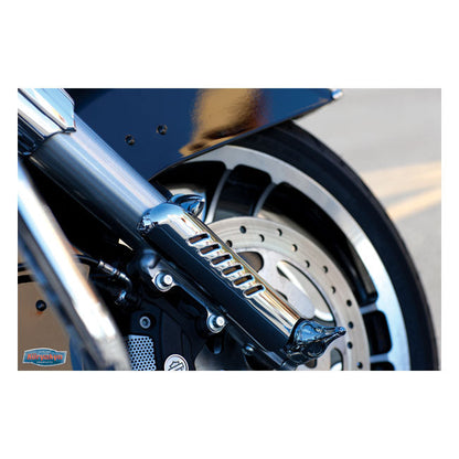 Kuryakyn, Lower leg deflector shields. Chrome