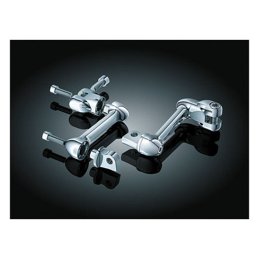 Kuryakyn, Adjustable passenger offset mount set. Chrome