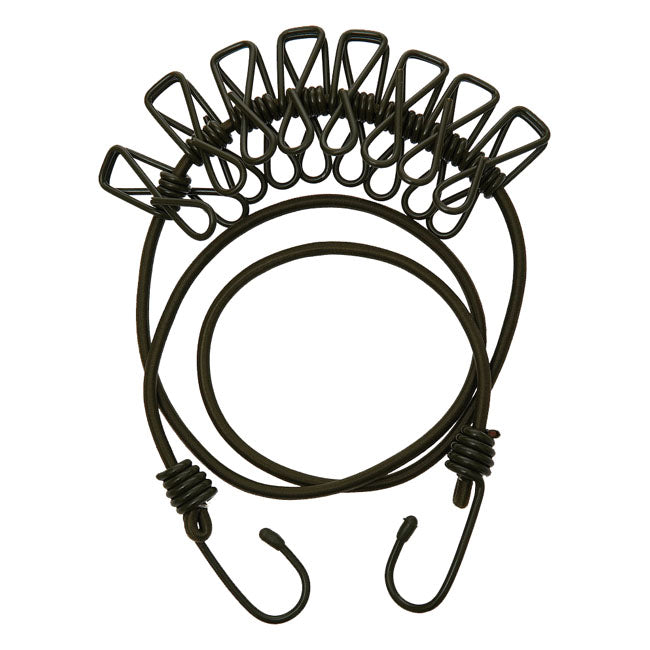 Fosco clothesline with 8 utility hooks