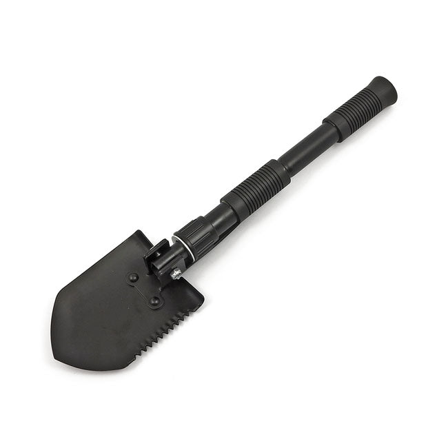 Folding spade, with built-in axe