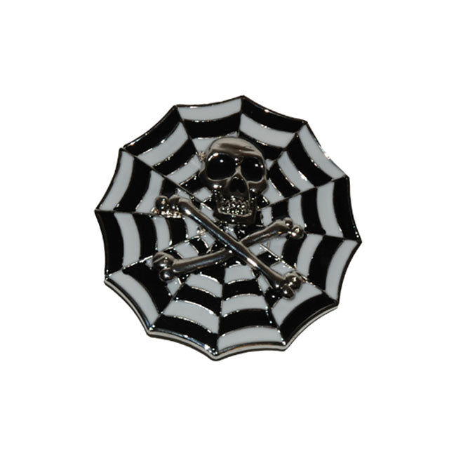 Skull and web buckle