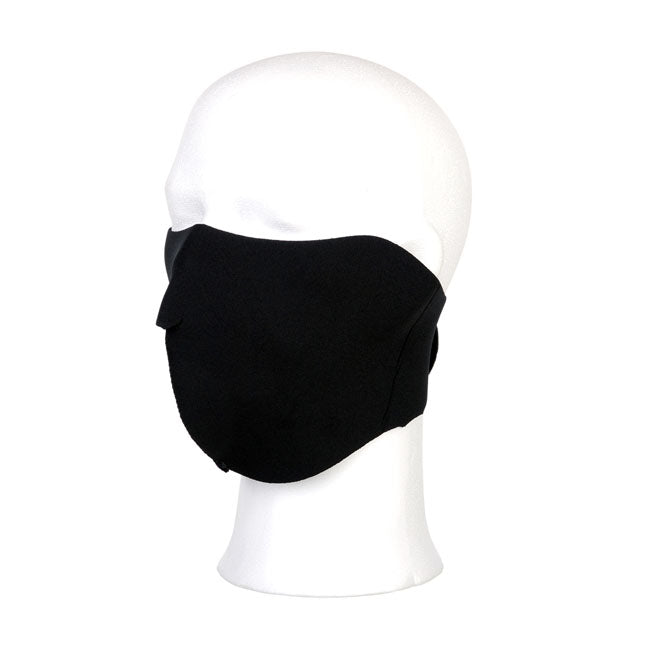 Half face biker face mask black