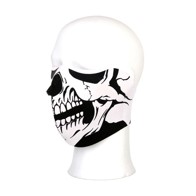 Half face white skull face mask