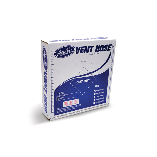 Motion Pro, PVC fuel hose. Clear. 1/8"