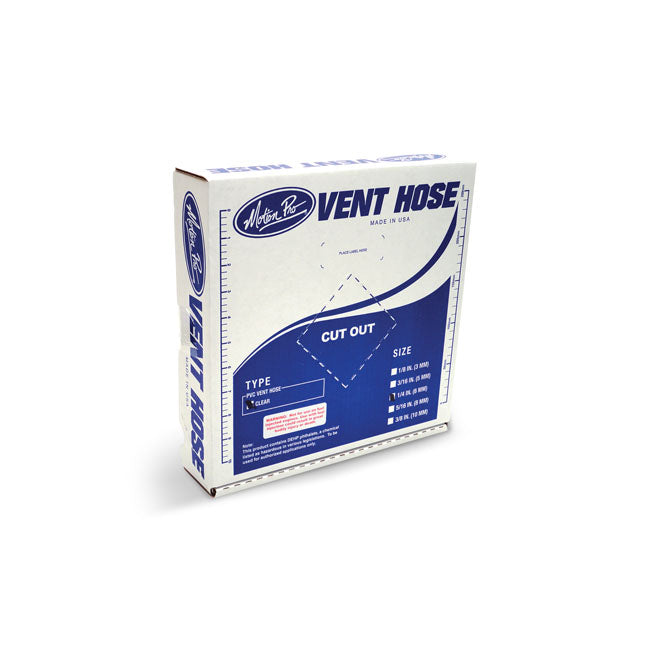 Motion Pro, PVC fuel hose. Clear. 1/4"
