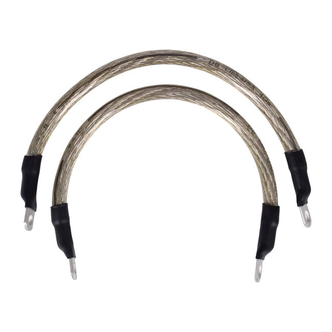 NAMZ, battery cable set. Clear. 11 inch (27.5cm)