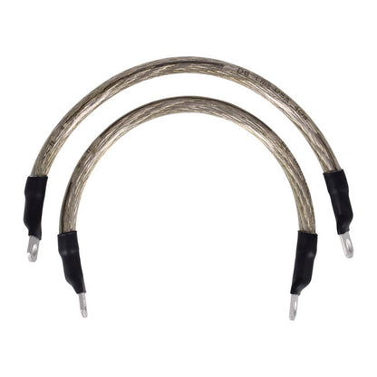 NAMZ, battery cable set. Clear. 11 inch (27.5cm)