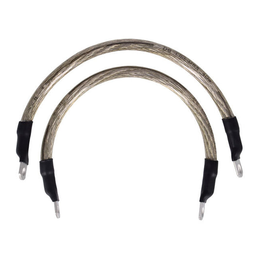 NAMZ, battery cable set. Clear. 11 inch (27.5cm)