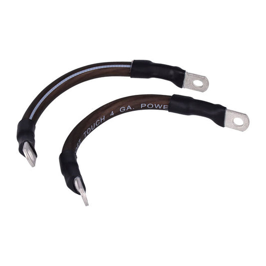 NAMZ, battery cable set. Black. 6 inch (15cm)