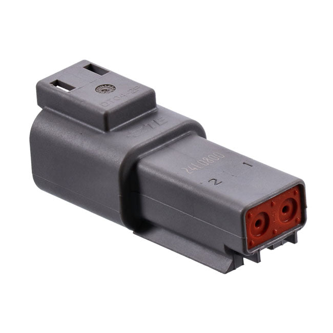 NAMZ, Deutsch DT connectors. Gray, receptacle, 2-pins
