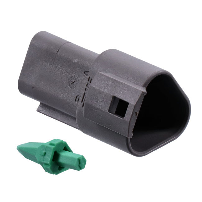 NAMZ, Deutsch connectors. Gray, receptacle, 3-pins