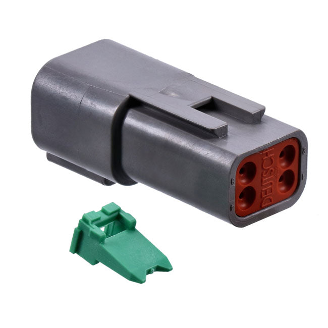 NAMZ, Deutsch connectors. Gray, receptacle, 4-pins