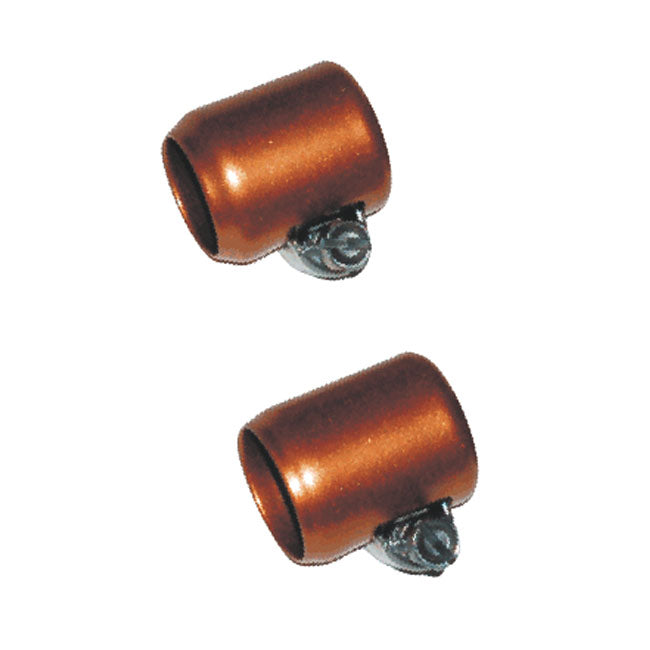 NAMZ, oil line hose clamps. 3/8" ID. Copper