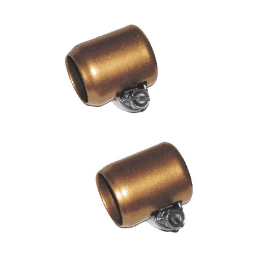 NAMZ, oil line hose clamps. 3/8" ID. Brass