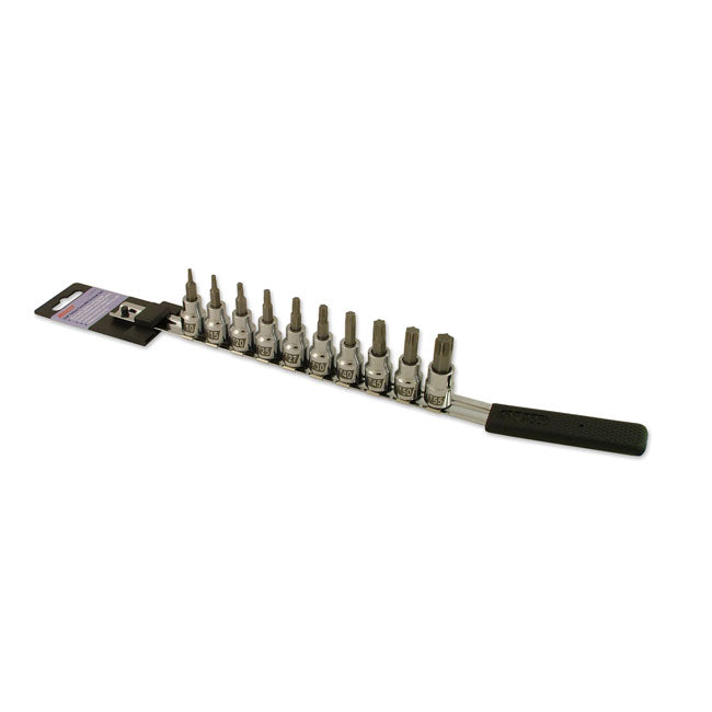 Cruztools, Torx® socket bit set. 3/8" drive