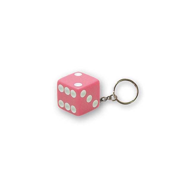 Triktopz Dice key chain pink
