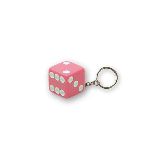 Triktopz Dice key chain pink