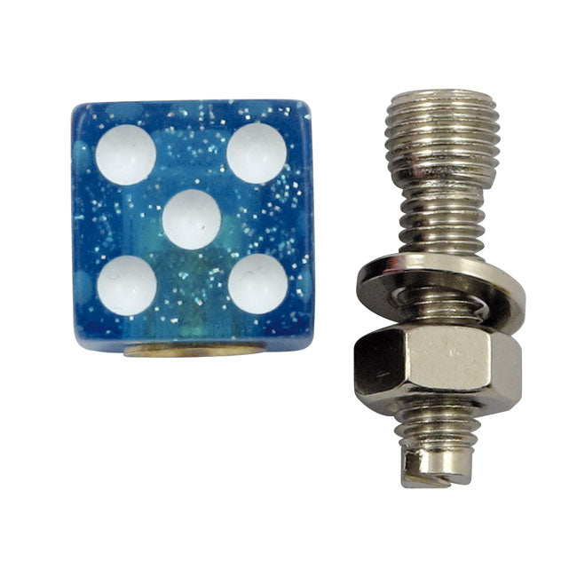Trik Topz license plate mounts Dice blue glitter