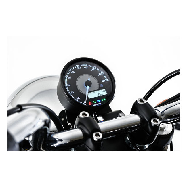 Daytona, Velona 80mm speedometer 200kph/mph