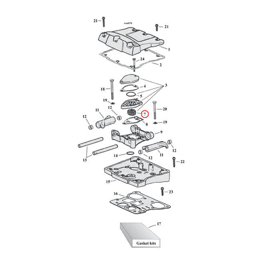 Cometic, filter element, breather baffle