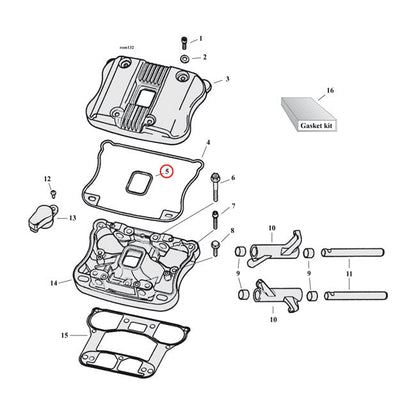 Cometic, middle rocker cover gasket Rubber