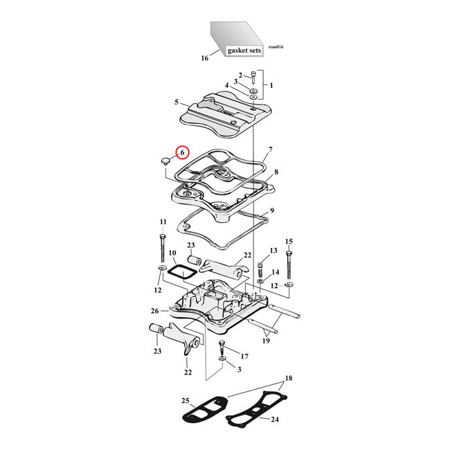 Cometic, rocker cover umbrella valve