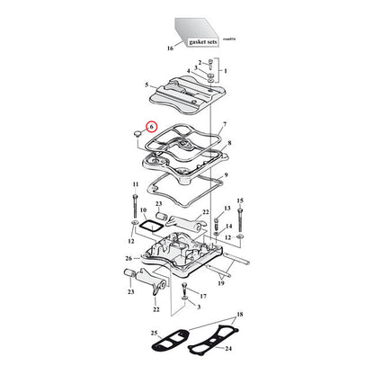 Cometic, rocker cover umbrella valve