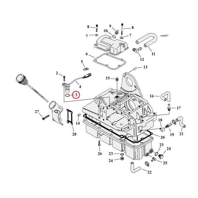 Cometic, o-ring speedo sensor/cooling jet/oil line fitting